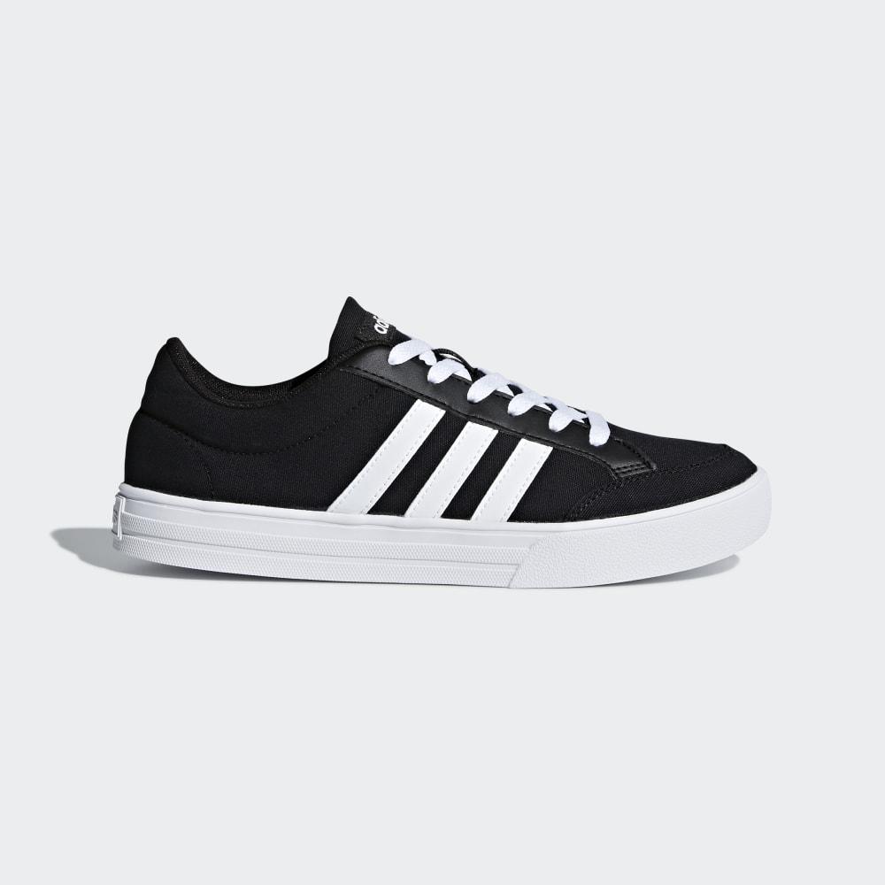 Adidas Men's VS Set Skate Shoes Black/White Ireland AW3890